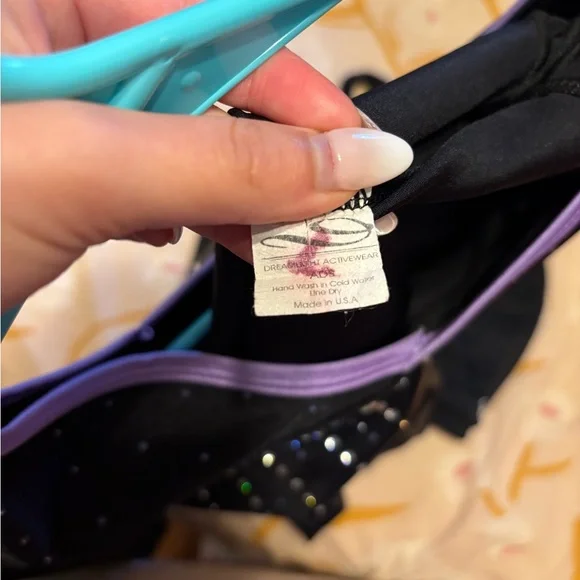 Purple or Black competitive gymnastics leotard
